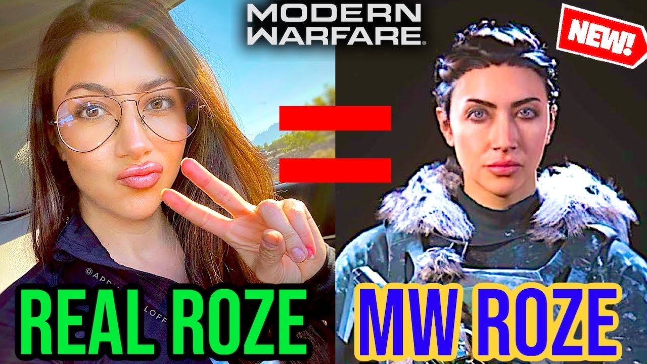 The Real Life Roze Behind The Mask In Warzone Roze Behind The Mask Operator Bundle Review Youtube