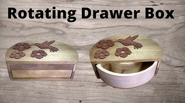 I Build a Scroll Saw Box With a Round Sliding Drawer