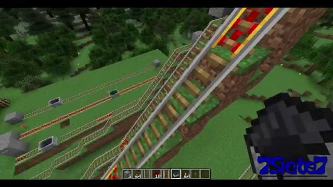 Minecraft Rail Y Rail Propulsor Tutorial Facil Y Rapido Youtube