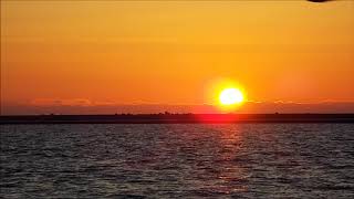 釧路の夕日⑱冬至・北埠頭より見る日没