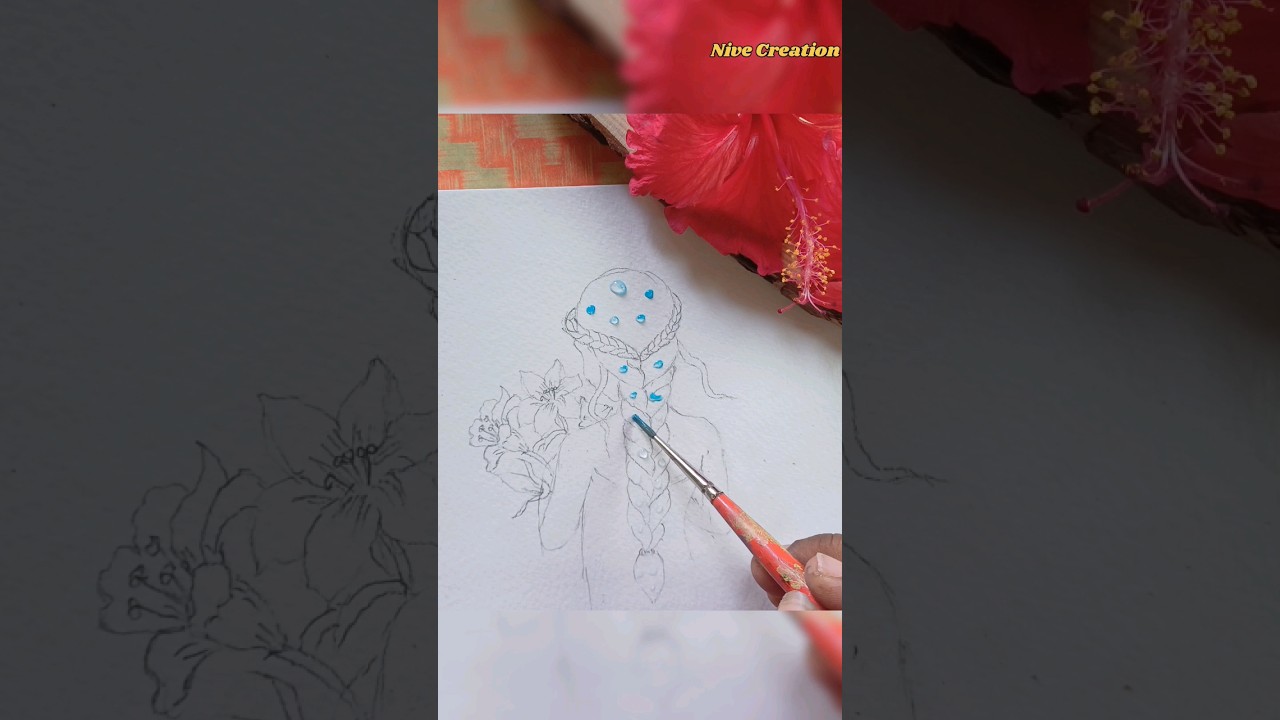 wow 😳Hair Braid painting tricks 