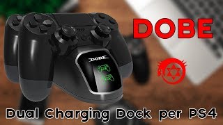 DOBE Fast Dual Charger Dock DualShock 4 PS4 - Lo Zio