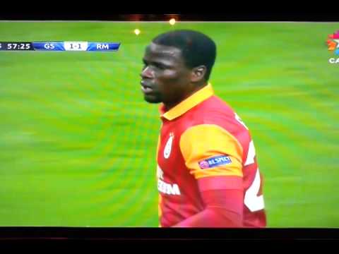 Galatasaray - Real Madrid 3-2 Eboue Gol