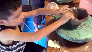 こども陶芸教室に挑戦(^o^)v前編Children in pottery class challenge (Part)