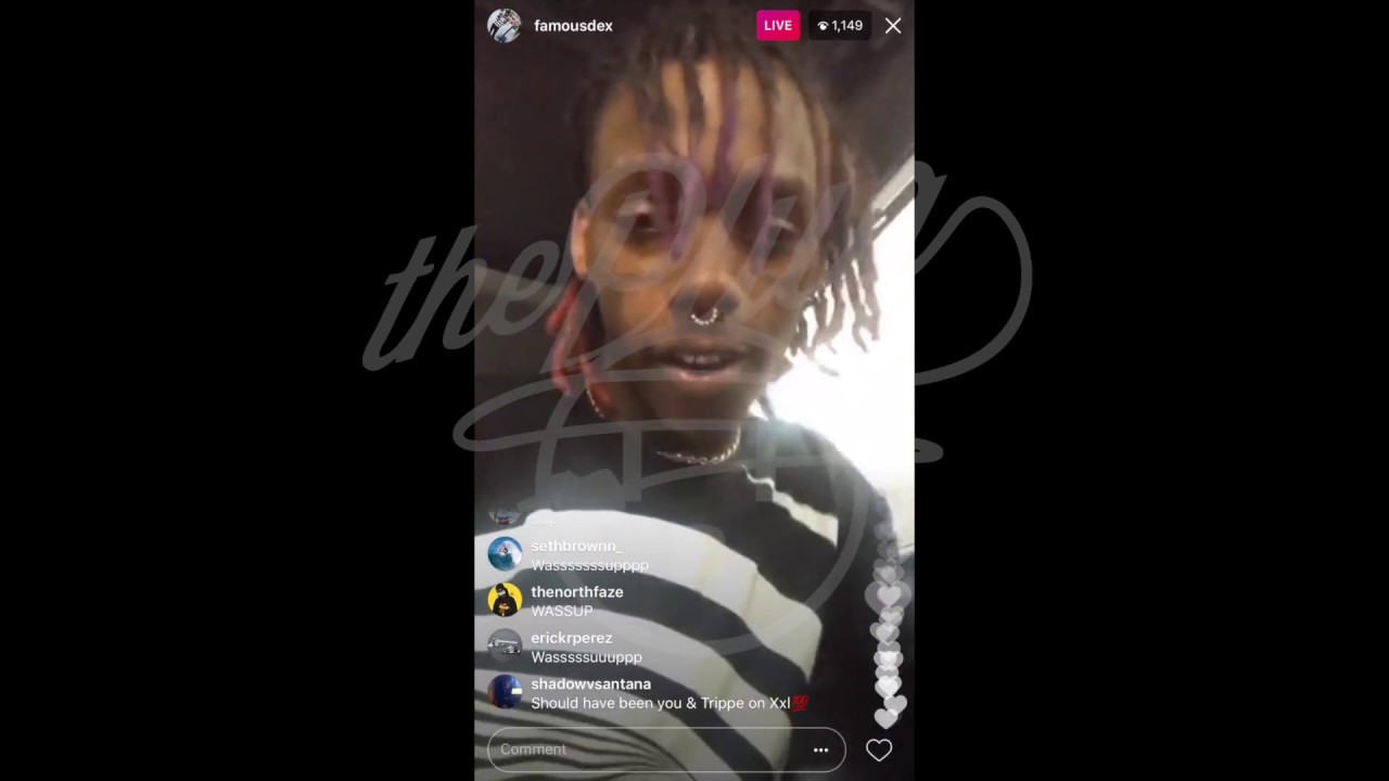 Download FAMOUS DEX GOES CRAZY LISTENING TO TRIPPIE REDD IN THE UBER [instagram live]