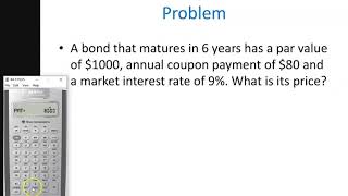 Calculating Price  PV of Bond using BA II Plus