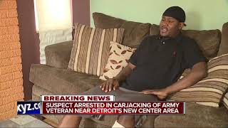 Suspect in carjacking of Army veteran surrenders to police