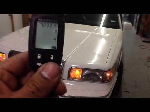 1990-1997 Lincoln town car. Remote start alarm 1/4 mile pager.