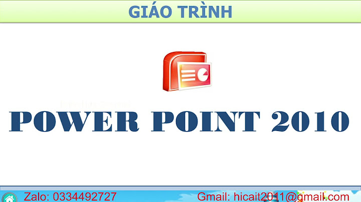 Hướng dẫn trình chiếu powerpoint 2010