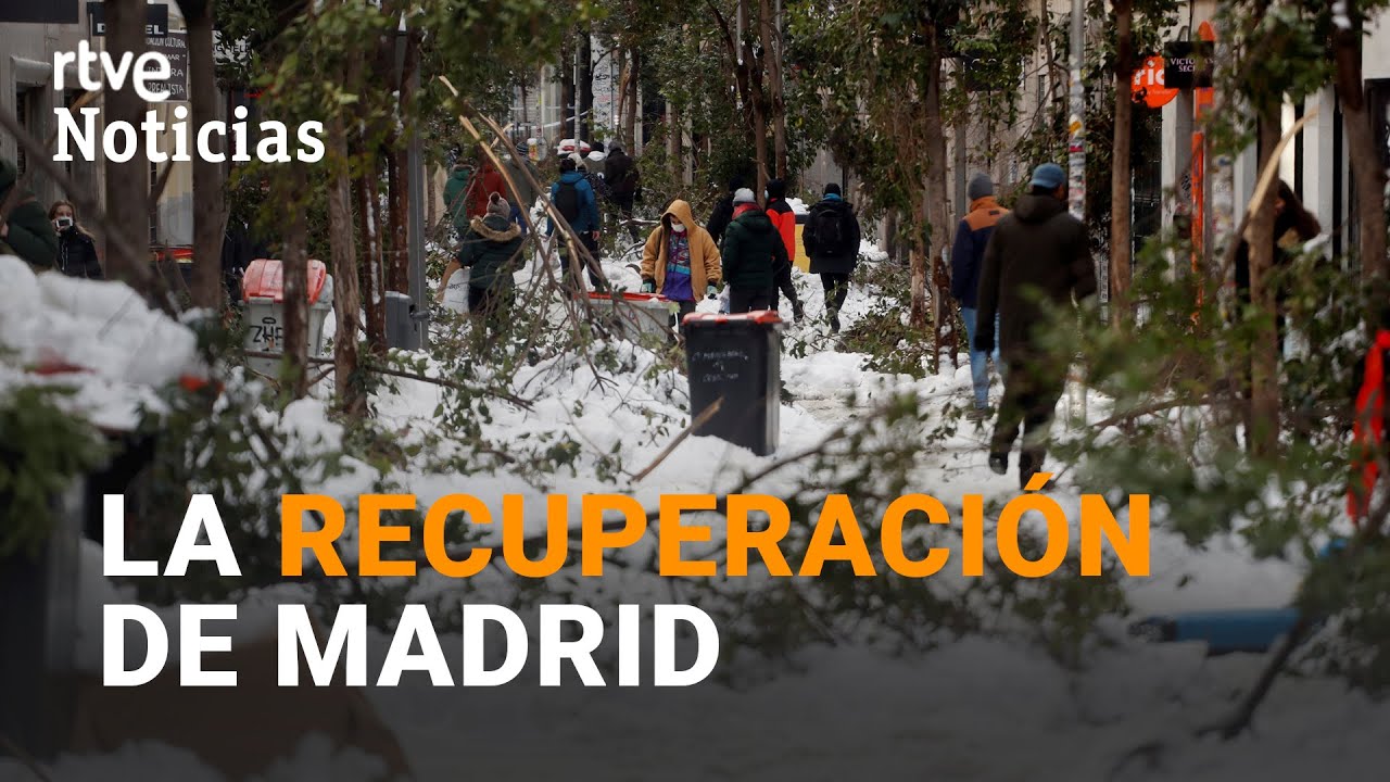 Madrid TARDARÁ aún unos DÍAS en RECUPERAR la normalidad tras las NEVADAS I RTVE