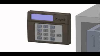 Electronic locking drawer slide with kick-out