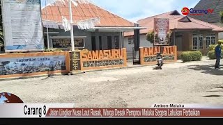 Nusa Laut Ring Road Damaged, Residents Urge Maluku Provincial Government to Immediately Repair