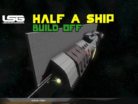 Space Engineers - Half A Ship Build Off - YouTube
