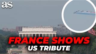 FRENCH JETS deliver BREATHTAKING FLYOVER for U.S. Independence Day in Washington, D.C