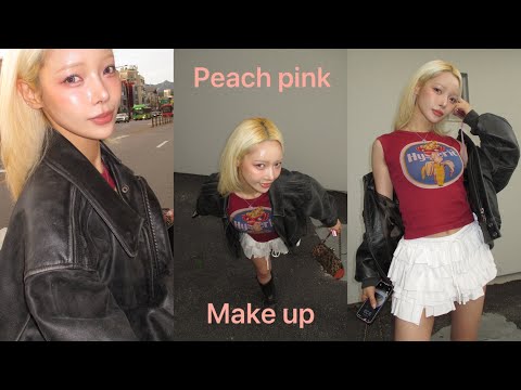 (SUB)Peach pink makeup🍑릴스에서 요청 많았던 메이크업🤍 thumbnail