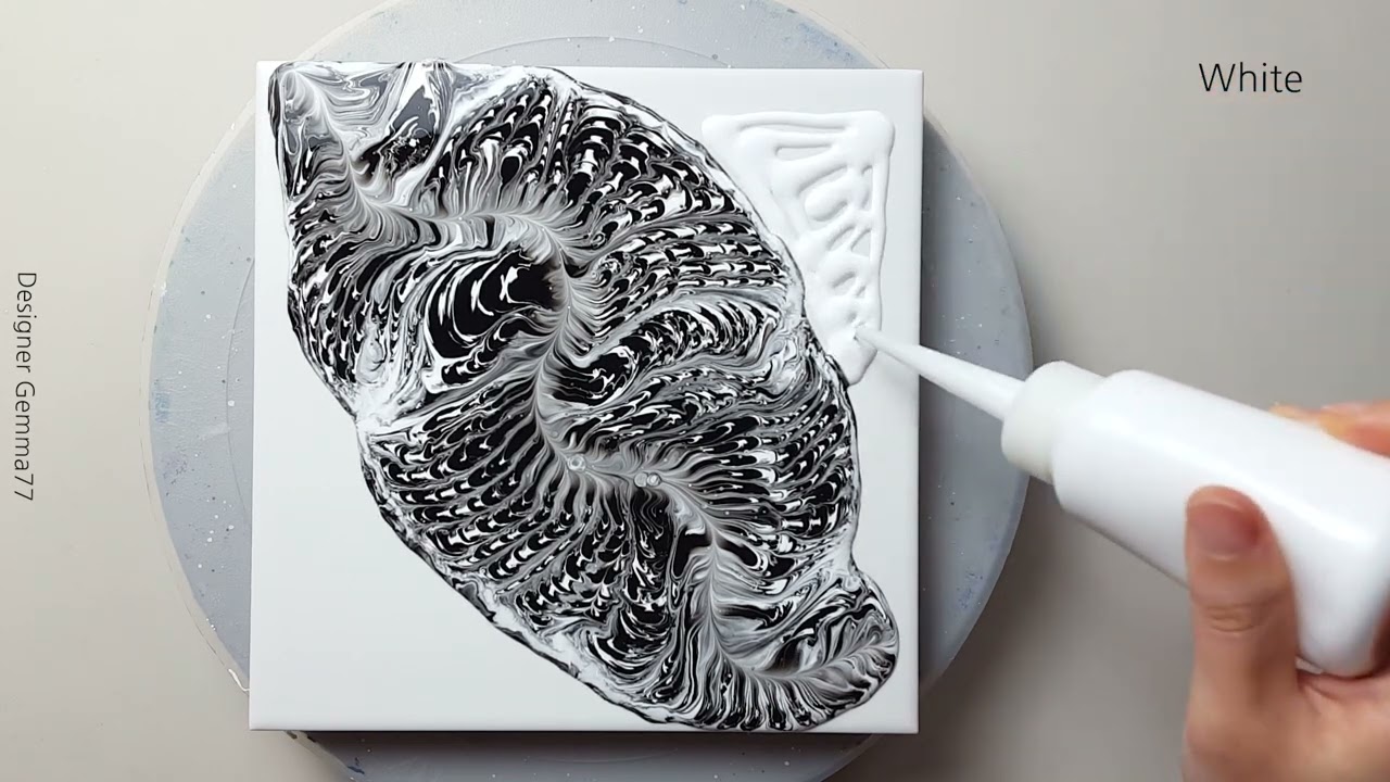 (1186) POP! POP! POPTUBE Acrylic Pouring Ideas | Just Acrylic Paint & Water | Designer Gemma77