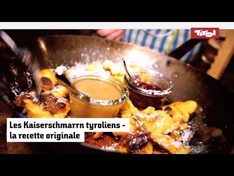 Kaiserschmarrn aus dem Backofen Rezept | Ohne Rosinen mit einfachem Birnenkompott. 