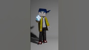 Holding the Magic Cube ✨#shorts  #3danimation #blender #lighting #texturing #modeling