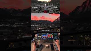 The Most Dangerous Approach in Flight Simulator ✈️ #msfs2020 #shorts #aviation #landing