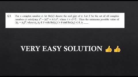 JEE ADV 2020 Difficult Question on Complex Numbers MATHS P-2 |Very Easy Solution|JEE ADV 2021|