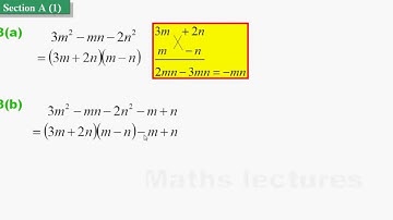 HKDSE Sample Maths Core Paper 1Q3: Factorization, Identity 因式分解，恆等式