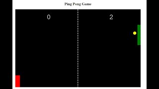 Ping Pong Game with html css and javascript