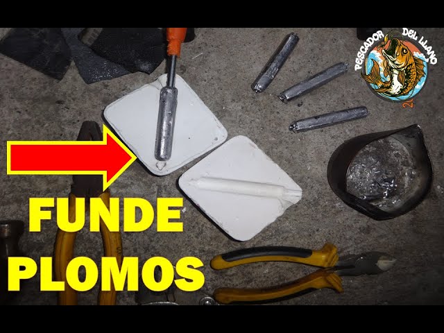 Como Hacer Molde y Fundir Plomos Para Atarraya de Pesca Fácil y