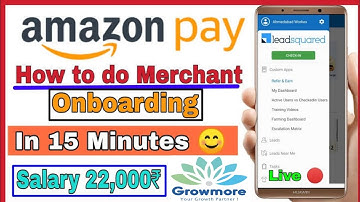 How To Marchent Onbording In Amazon Pay |Amazon Pay Agent Training ft GROW MORE  PVT LTD