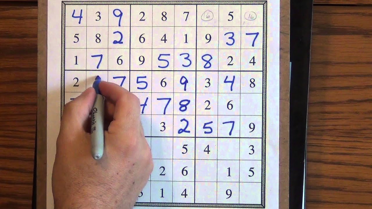 How To Solve Easy Sudoku Puzzles Youtube