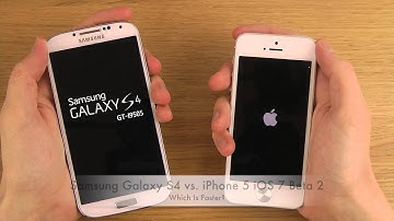 Samsung Galaxy S4 vs. iPhone 5 iOS 7 Beta 2 - Which Is Faster?