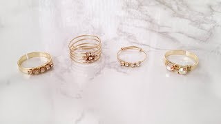 DIY Easy Rhinestone Rings