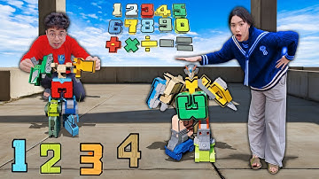 Thắng Tê Tê Lắp Ghép Các Con Số Trở Thành Robot Siêu Nhân Của Ai Xin Hơn