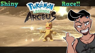 Shiny Pokemon Race in Pokemon Legends Arceus! ft. Seluvia!