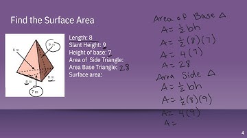 Surface Area of Triangular Pyramids