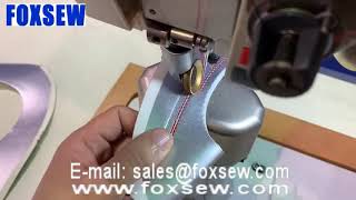 Double Needle Automatic Roller Feed Post Bed Sewing Machine