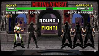 WHITE SHADOW SONYA playthrough 28 motal kombat sega genesis