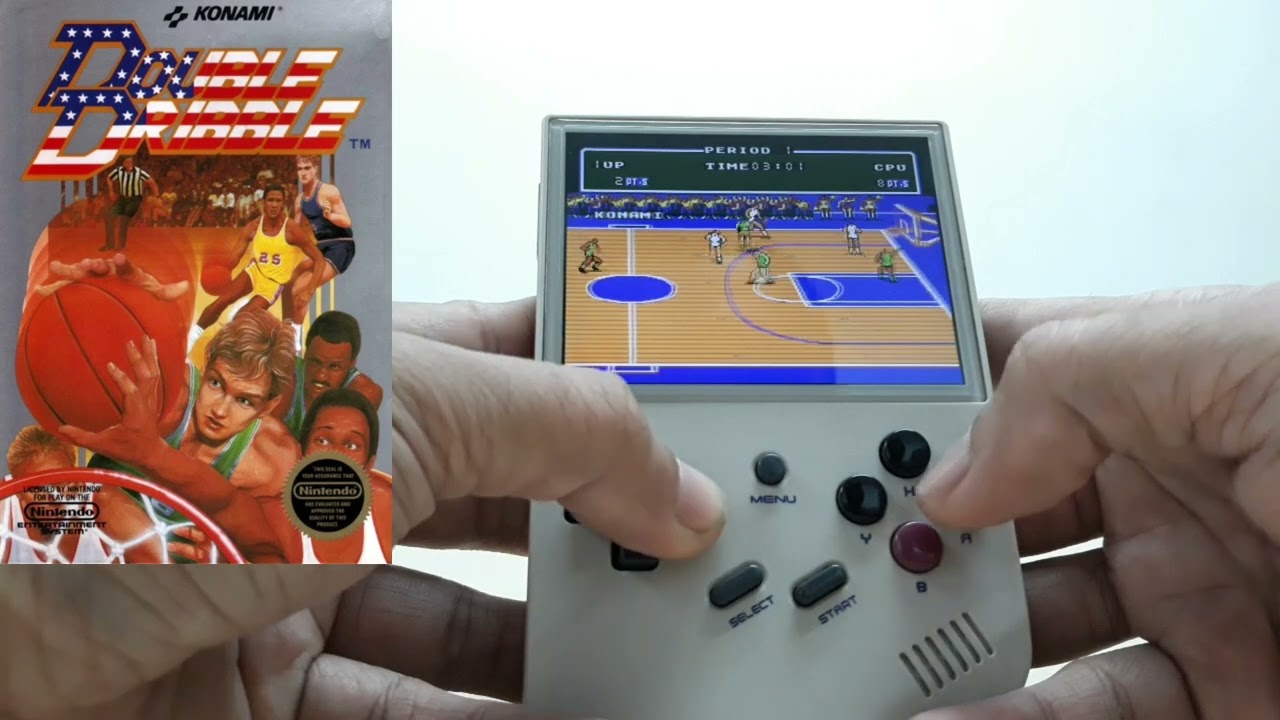 Double Dribble/Anbernic RG35XX/NES.