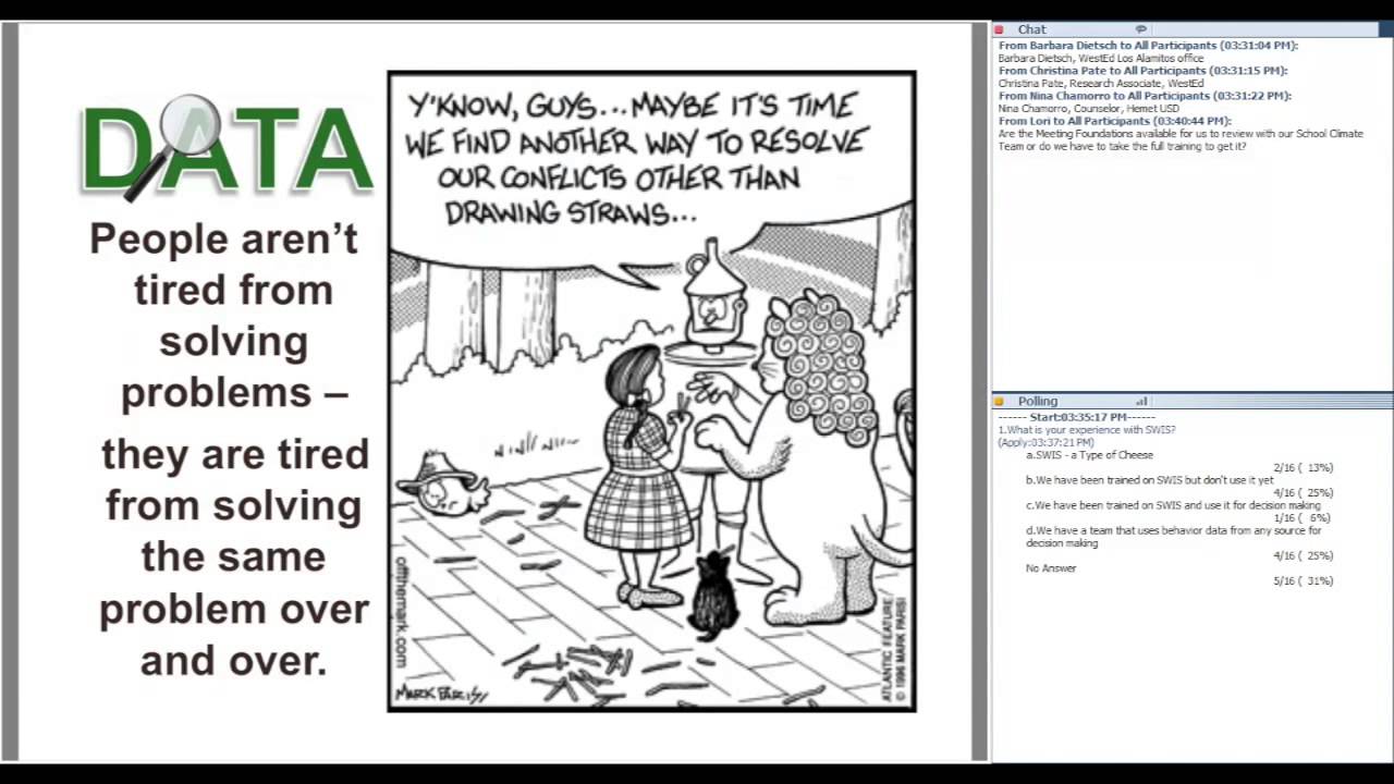 Effective Use of Data for Schoolwide Decision Making in  PBIS