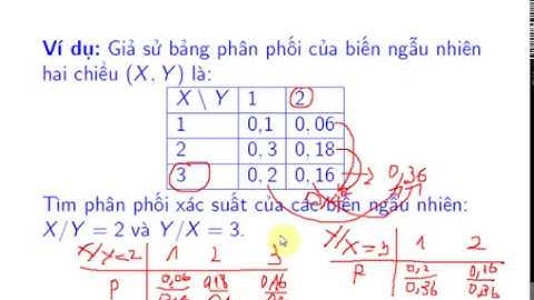 Biến ngẫu nhiên rời rạc hai chiều | Lý thuyết và bài tập