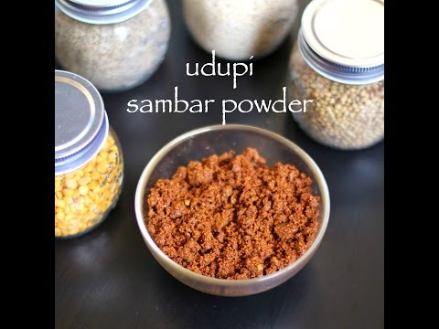 sambar powder recipe  udupi style sambar powder  karnataka style sambar powder