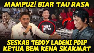 PERIH TAK BERD4R4H‼️PDIP KELOJ0TAN “DISAMBAR” SESKAB TEDDY🫣TAMPOLAN MENOHOK UNTUK KETUA BEM UGM