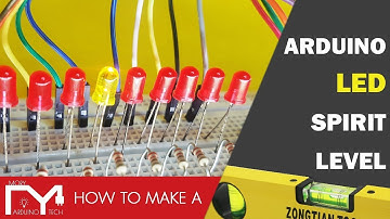 Arduino LED Spirit level using Accelerometer MPU6065