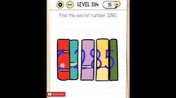 Find the secret number 2285 | Brain Test | Level 334