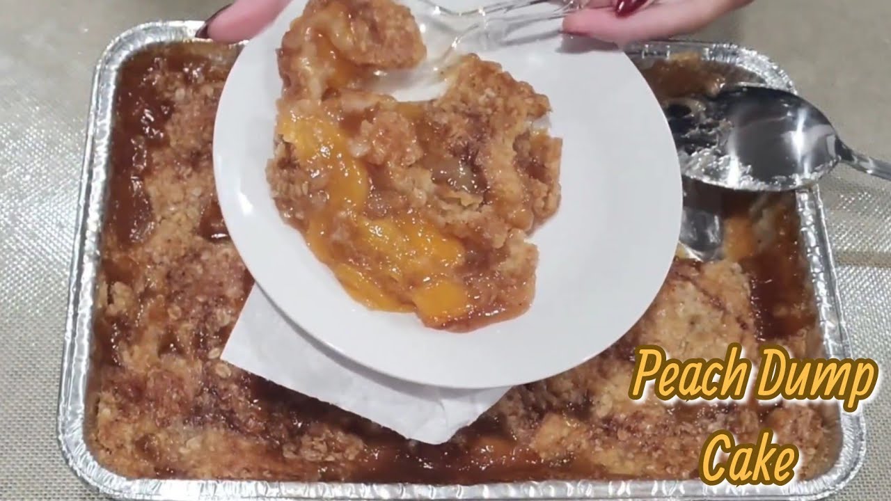 Easy Dessert Peach Dump Cake YouTube