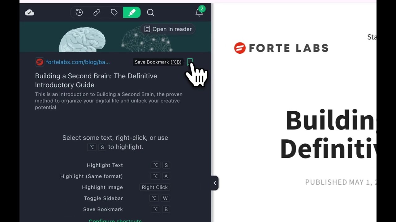 Save Bookmarks & Add Tags with Web Highlights [FEATURE TEASER]