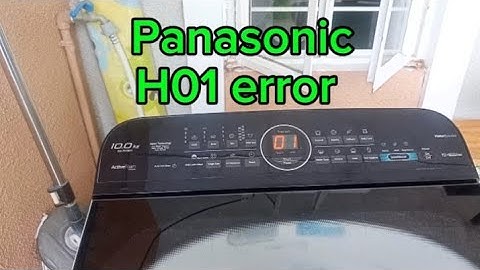 Panasonic automatic washing machine H01 error anu DAHILAN?#washingmachinerepair