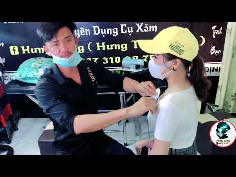Video Cô Gái Xinh Đẹp, da trắng và thợ xăm may mắn-hình xăm... - youtube