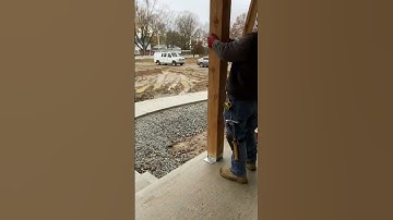 Installing 6x6 cedar post on a porch #cedar r