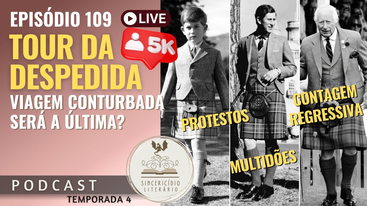 VIAGEM DO ADEUS: será essa a última royal tour de Charlinho? - Live de ...