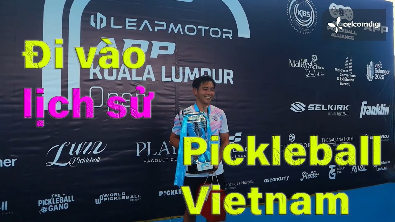Pickleball Đơn nam Phúc Huỳnh vs Wong hong kit giải Kuala Lumpur